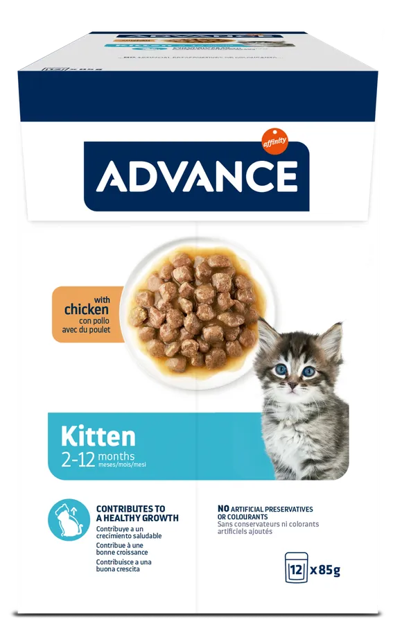 Advance Kitten Tavuklu Yaş Yavru Kedi Maması