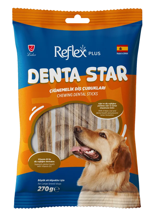 Reflex Dentastar Çiğnemelik Diş Çubukları · Büyük Irk