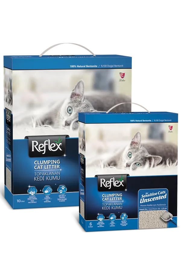 Reflex Hassas Kediler İçin Parfümsüz Topaklanan Kedi Kumu