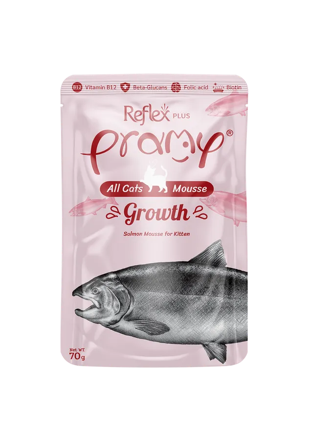 Reflex Plus Pramy Yavru Kediler için Somonlu Mousse