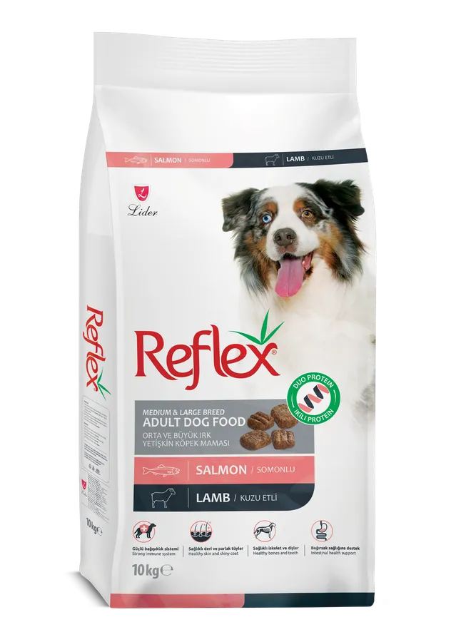 Reflex Somonlu ve Kuzu Etli Yetişkin Köpek Maması